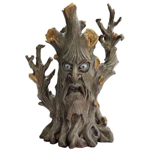 tree sculptures inspired Tolkien imaginative troll tales fantasy statues